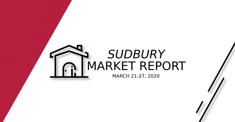 Sudbury Real Estate Weekly Market Update: March 21-27th, 2020